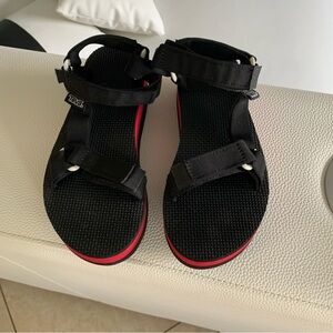 Teva Women's Black and Red Sandals